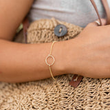 Open Circle Pendant Bracelet