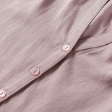 Mae Slit V Neck Ruffled Loose Blouse