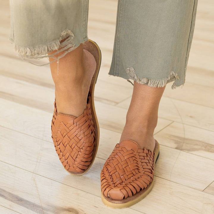 Anita Huarache Flats - Tawny Burch