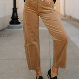 Corduroy Barrel Pants - Vervet