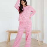 Amayah Buttoned Straight Pants Two Piece Set
