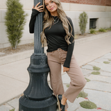 Rylie Basic Long Sleeve Tee - Black