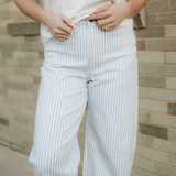 Lennox Stripe Casual Barrel Jeans
