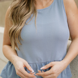 Jordan Ribbed Ruffle Tank Top and Pants Set