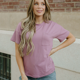 Harper Tee - Dusty Plum
