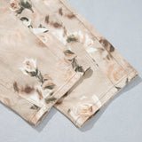 Meadow Floral Print Relaxed Barrel Jeans