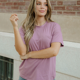 Harper Tee - Dusty Plum
