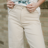 Lennox Stripe Casual Barrel Jeans