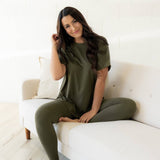 Maddie Microfiber Set - Dark Olive