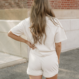 Brooke Raw Edge 2pcs Short Set