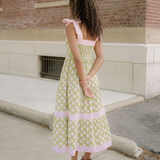 Lily Detail Knot Straps Maxi Dress - Green