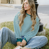 Stevie Striped Top - Green