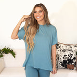 Flora Loungewear Set - Dusty Blue