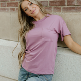 Harper Tee - Dusty Plum