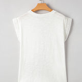 Maisy Lace Cap Sleeve Round Neck Top
