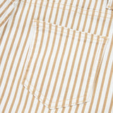 Lennox Stripe Casual Barrel Jeans - Khaki