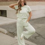 Lucy Wide Leg Pants 2pcs Outfit