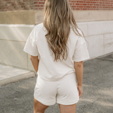 Brooke Raw Edge 2pcs Short Set