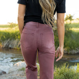 Channing Cropped Flare Jeans - Sangria - Vervet