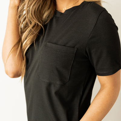 Tee Shirt Midi Dress - Black