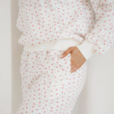 Rose Hoodie Sheath Sweatpants Set