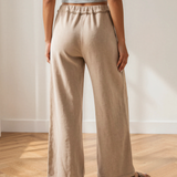 Billie Mineral Wash Drawstring Retro High Waist Wide Leg Western Pants
