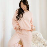 Miles Crop Pullover Drawstring Wide Leg Pants Set