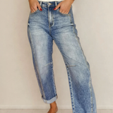 Blythe Vintage Washed Seam Detail Jeans