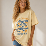 OH MY SARDINE Lemon Fish Printed T Shirt