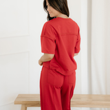 Drop Shoulder Boxy Tee and Barrel Pants Set