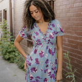 Haisley V Neck Short Sleeve Maxi Dress