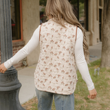 Mabel Quilted Concealed Button Vest
