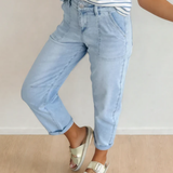 Calla High Rise Relaxed Patch Pocket Jeans