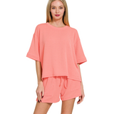 Olivia Loungewear Set - Coral