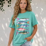 Fishes Casual Short Sleeve T Shirt
