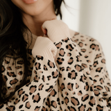 Palmer Leopard Print Dolman Sleeve Sweater