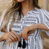 Kienna Bell Sleeve High Waist Mini Dress