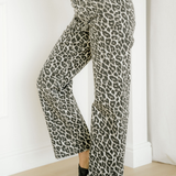 Winona Leopard Print Barrel Jeans