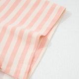 Weekend Retreat Set Contrast Neck Loose Tee and Drawstring Shorts Set - Pink