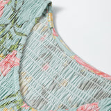 Kennedy Smocked Bodice Ruffled Sleeveless Tiered Floral Maxi Dress