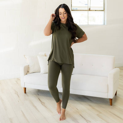 Maddie Microfiber Set - Dark Olive