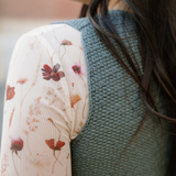 August Tie Up Vest - Ash Jade