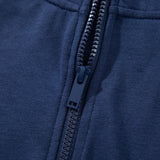 Mary Long Sleeve Zip-Up Top Elastic Waist Skort Set