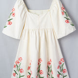 Charlotte Puff Sleeve Babydoll Dress