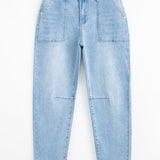 Calla High Rise Relaxed Patch Pocket Jeans