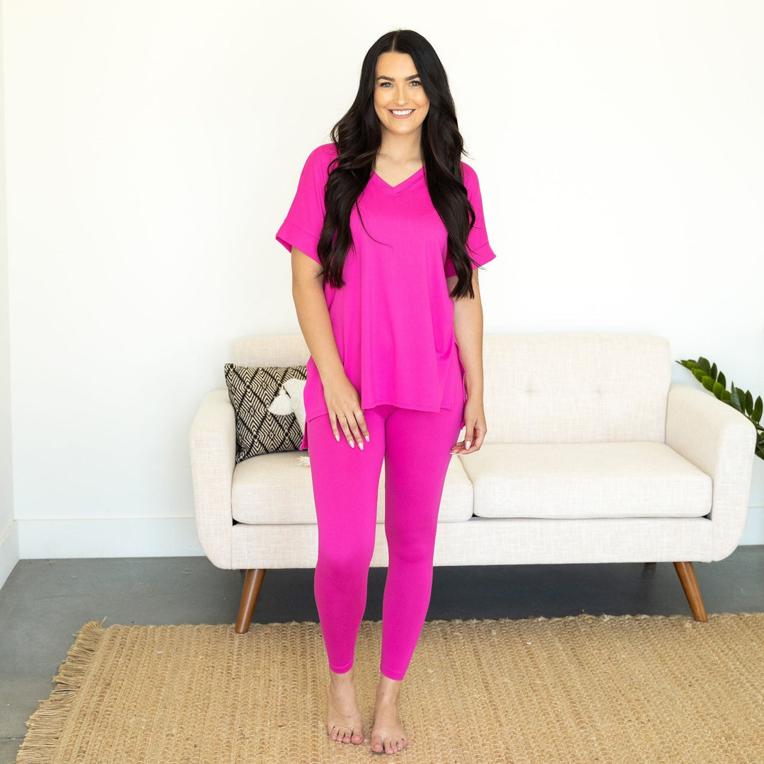 Sadie Loungewear Set - Hot Pink