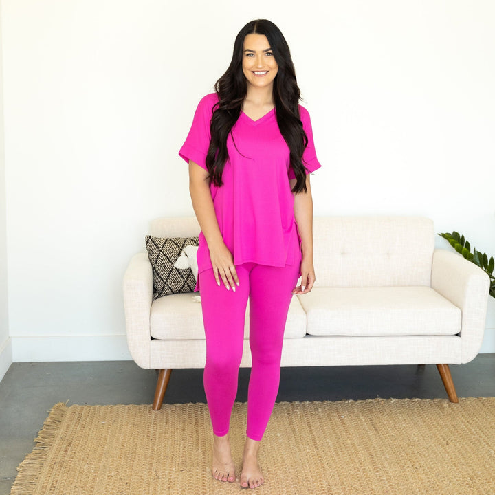 Sadie Loungewear Set - Hot Pink