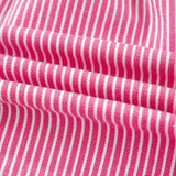 Lottie Stripe Drawstring Elastic Waist Casual Denim Shorts