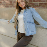 Solana Denim Jacket - Light Wash | Dropship