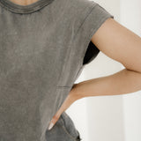 Baya Mineral Wash Boxy Fit Cotton Tank Top